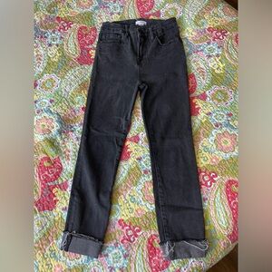 Good American Skinny cuffed Jeans size 0/25 in black